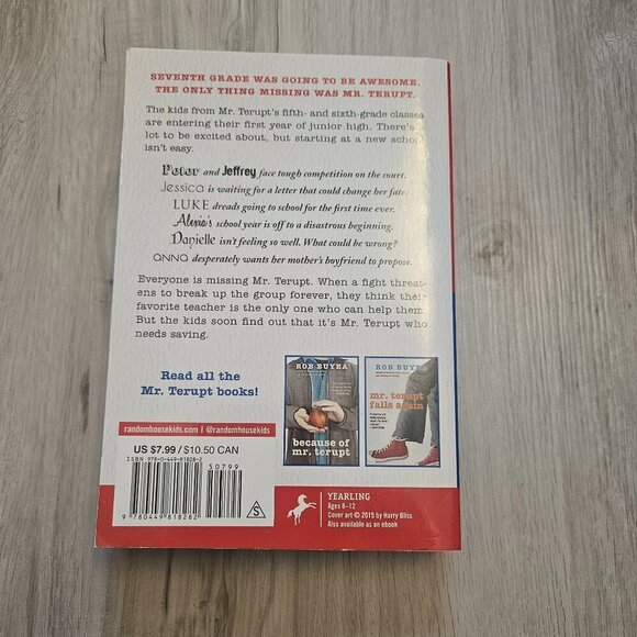 Saving Mr. Terupt (Mr. Terupt Series #3) Paperback Book - by Rob Buyea - Picture 2 of 4